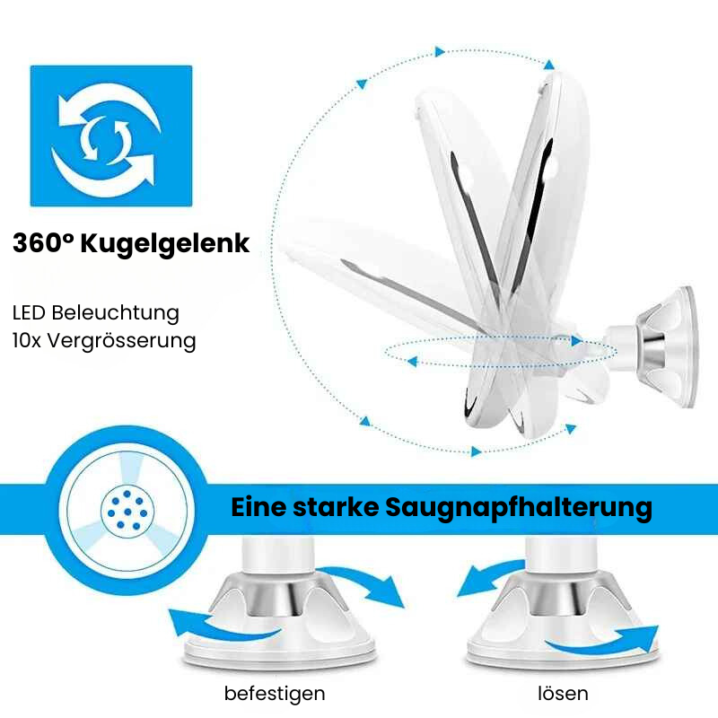 Strahlende Schönheit: 10x Vergrösserung LED Spiegel